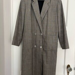 Evan Picone Gray Plaid Blazer